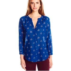 Paige Navy V Neck Sammy Peasant